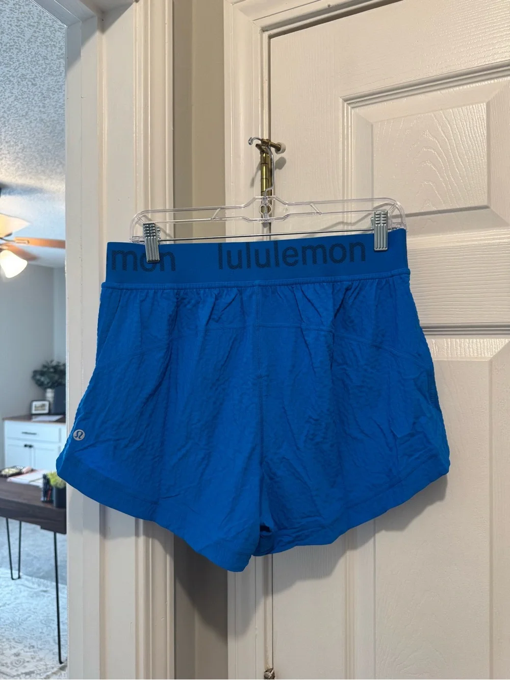 Lululemon Blue Logo Shorts (Tiktok viral)